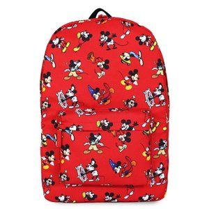 Disney Mickey Mouse Through the Years Backpack Steamboat Willie Sorcerer Mickey